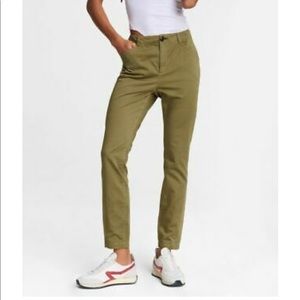 Rag & Bone green straight leg trousers, size 26